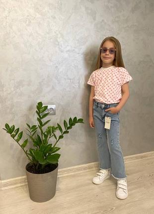 Джинсы клеш для девочки