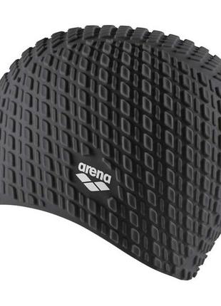 Шапка для плавання arena bonnet silicone cap чорний уні osfm ku-22