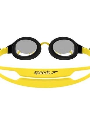 Очки для плавания speedo hydropure mirror gog ju желтый, синий ребенок osfm ku-222 фото