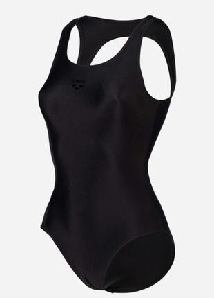 Купальник закрытый для женщин arena solid o back swimsuit черный жен 38 ku-224 фото