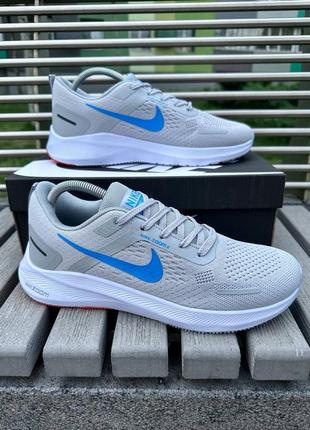 Мужские кроссовки сетка летние nike zoom x flyknit lunar grey blue кроссовки спортивный найк зум серы