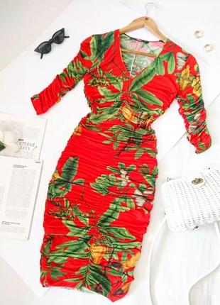 Стильное платье/платье/платье в утяжеление с драпировкой zara, на р. xs/xxs 💔6 фото