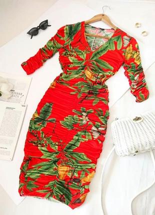 Стильное платье/платье/платье в утяжеление с драпировкой zara, на р. xs/xxs 💔9 фото