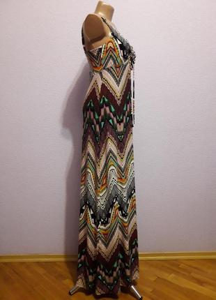 Красивый длинный в пол разноцветный сарафан платье от tu. размер 44.3 фото
