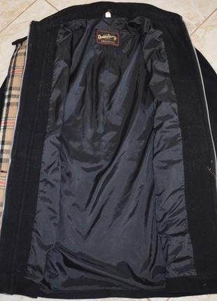 Брендовое демисезонное пальто с карманами david barry exclusive шерсть большой размер6 фото