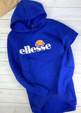 Свитшот-туника на флисе от ellesse ассиметричного кроя2 фото