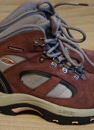 Капитальные комбинированные ботинки для межсезонья hi-tec waterproof англия 32 р.