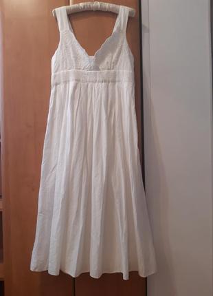 Біле літнє плаття h&m