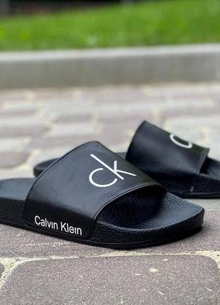 Мужские шлепки calvin klein натуральная кожа3 фото