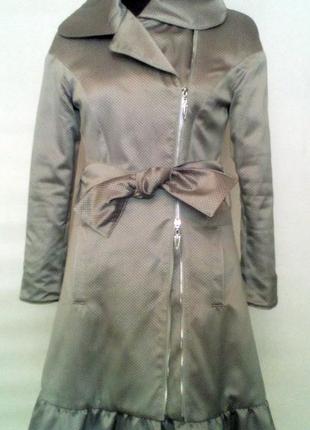 Жіноче демісезонне пальто плащ 44 - 46 р1 фото