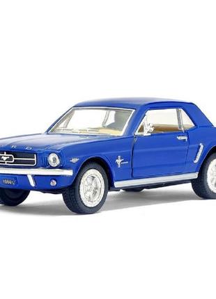 Машинка kinsmart ford mustang синя 1964 kt5351w-2 kt5351w-2