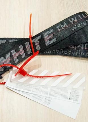 Ремень пояс off white original belt черный 150 см2 фото