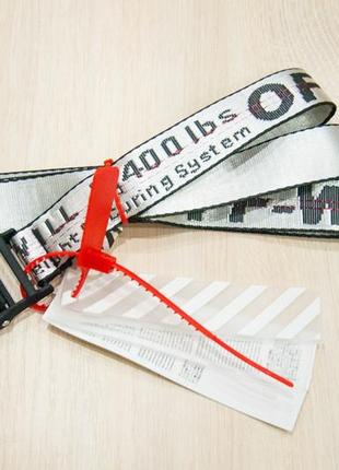 Ремень пояс off white original belt серебрянный 150 см2 фото