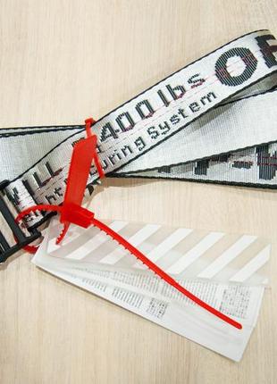 Ремінь на пояс off white original belt срібний 150 см5 фото