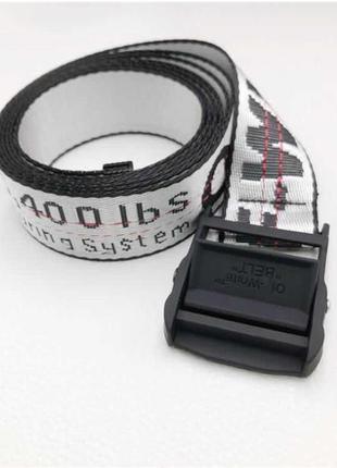 Ремінь на пояс off white original belt срібний 150 см