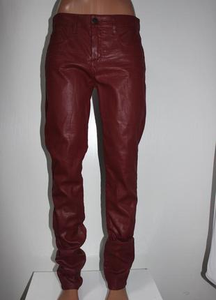 Бордовые штаны под кожу тм "expresso"