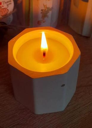 Гіпсова підставка свічка кашпо6 фото