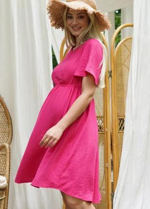 👑vip👑 платье для беременных и кормящих мам, хлопковое платье жатка2 фото