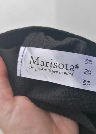 Чорне фактурне плаття зі спідницею-дзвіночок marisota (к086)6 фото