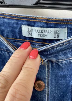 Классная джинсовая юбка на болтах pull &amp; bear3 фото