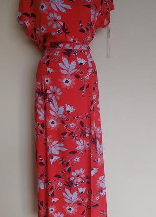 Элегантное платье,вискоза,цветочный принт5 фото