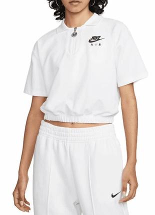 Nike air women's pique cropped polo

жіноча укорочена футболка поло кроп-топ майка нова оригінал