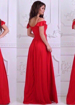 Шикарное красное платье, макси. украина.