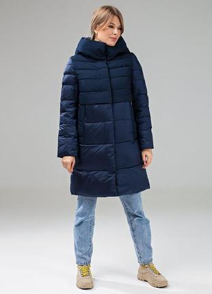 Зимова жіноча куртка великого розміру, батал clasna cw18d508cwl 48, 50, 527 фото