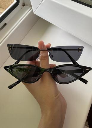 Новые солнцезащитные очки чёрного цвета