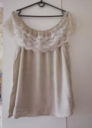 Блузка италия, размер 12(м,l)1 фото