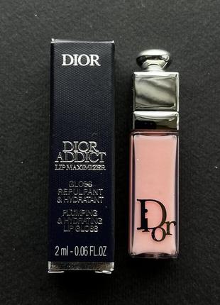 Блиск для збільшення об'єму губ dior addict lip maximizer 001 pink4 фото