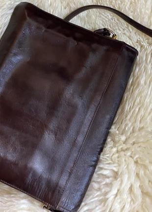 Винтажная кожаная сумка папка с ню10 фото