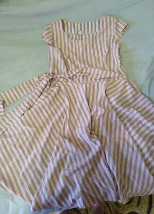 Літня сукня літній сарафан з поясом з карманами