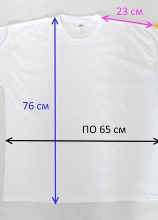 Бавовна футболка без бічних швів fruit of the loom великий розмір6 фото