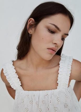 Топ блуза прошва zara