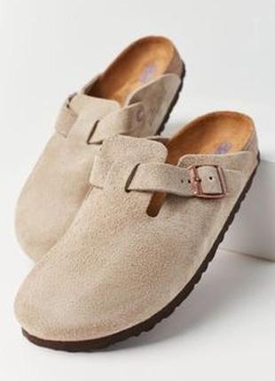 Birkenstock boston suede leather глоги сабо оригинал1 фото