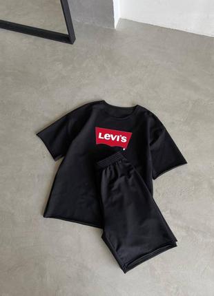 Літній чоловічий костюм комплект летний мужской костюм levi’s