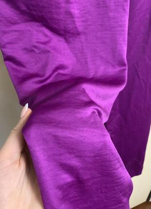 Фиолетовый комбинезон,шёлковый комбинезон,брючный комбинезон5 фото