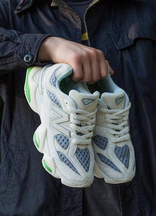 Демисезонные белые кроссовки кеды new balance 9060 білі кросівки new balance 9060