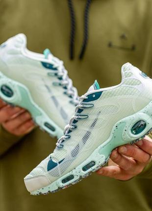 Лёгкие белые кроссовки nike air max tn terrascape plus  білі чоловічі кросівки nike air max tn terrascape4 фото