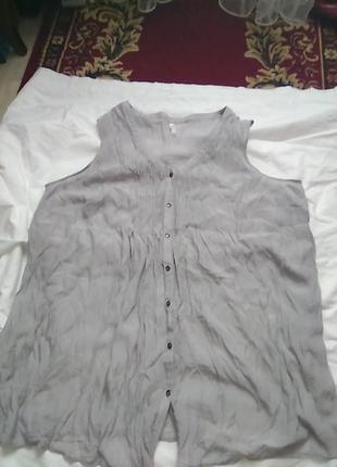 Блузка серого цвета1 фото