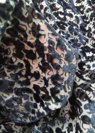 Брендовая новая юбка из пан-бархата на шифоне р.12-14.3 фото