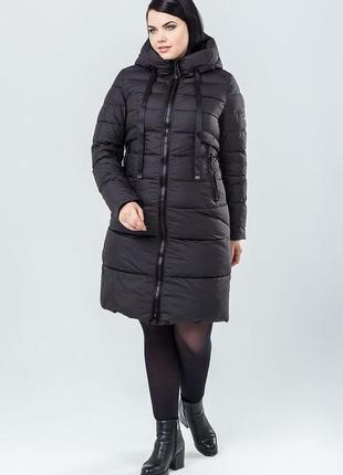 Куртка зимняя женская больших размеров clasna cw18d726cwl