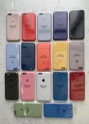 Силіконовий чохол apple silicone case на айфон {для iphone} 6s/7/7 /8/8 /xs