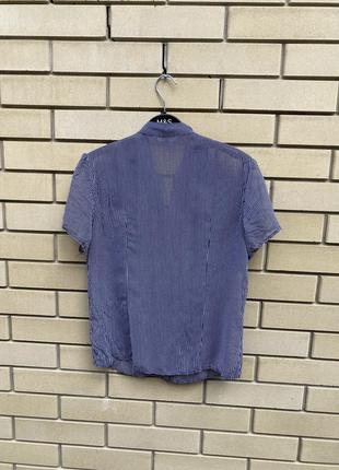 Легкая рубашка блузка в полоску ostin2 фото
