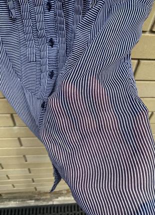 Легка сорочка блузка в смужку ostin3 фото