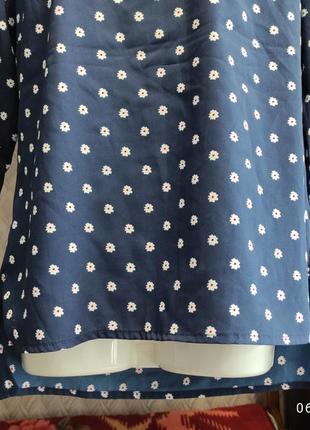 Фирменная блуза в ромашки 44 -46 р3 фото