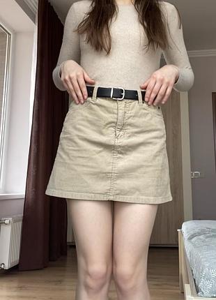 Вельветова спідниця