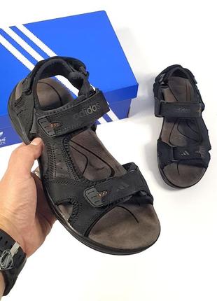 Летние чёрные сандали adidas літні чоловічі сандалі adidas6 фото
