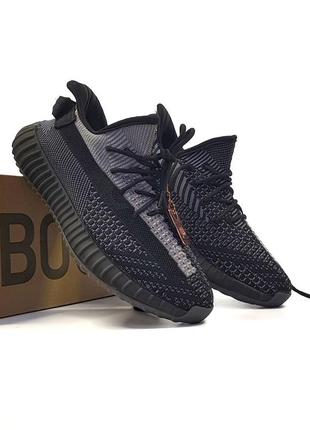 Лёгкие чёрные кроссовки adidas yeezy boost 350 чорні чоловічі кросівки adidas yeezy boost